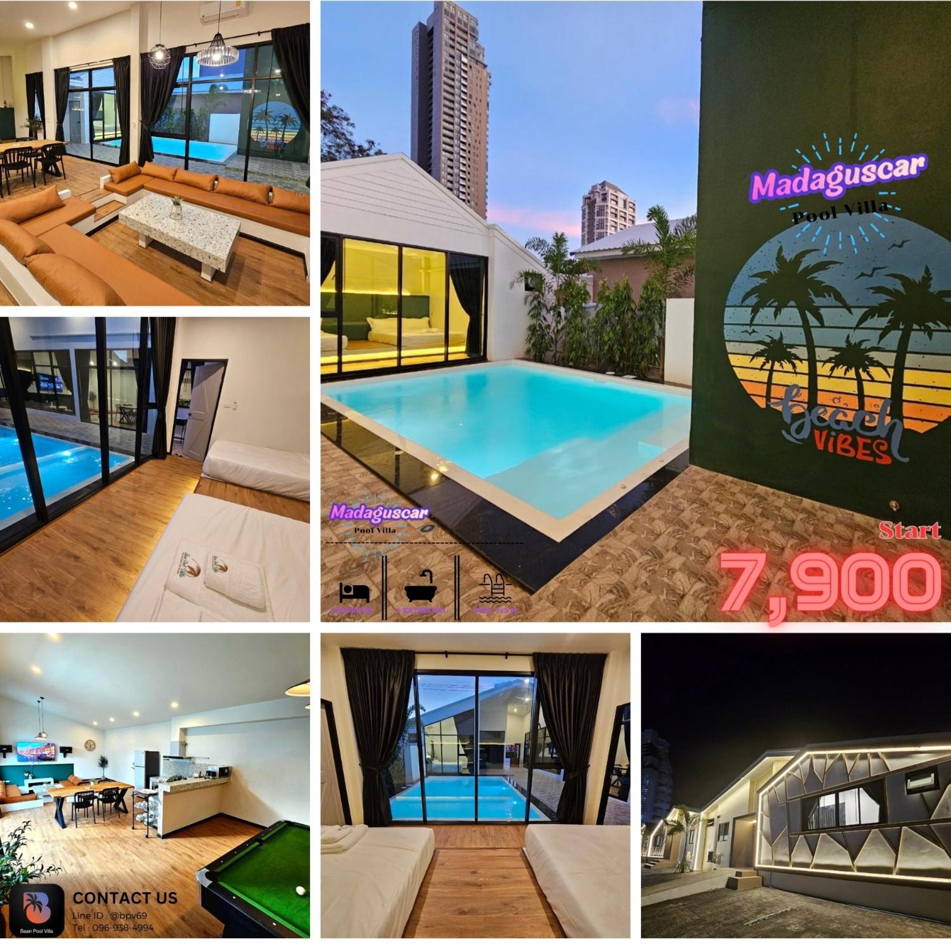 Madaguscar Private Pool Villa-Pattaya Jomtien pláž Exteriér fotografie